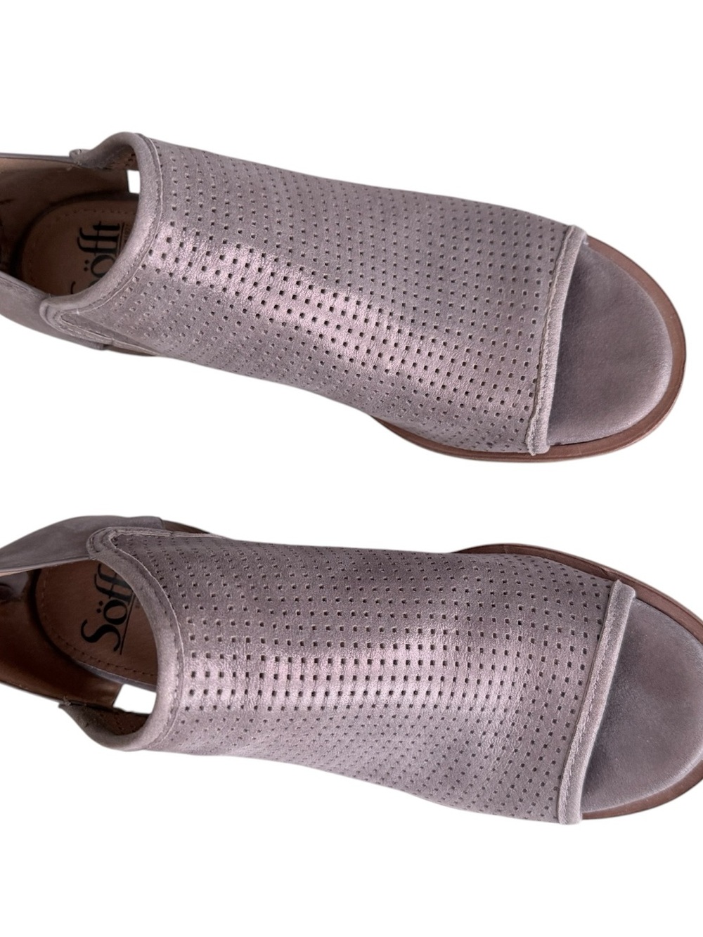 Sofft Carleigh Perforated 2” Heel Bootie/Sandals Size 6.5 - Picture 7 of 9